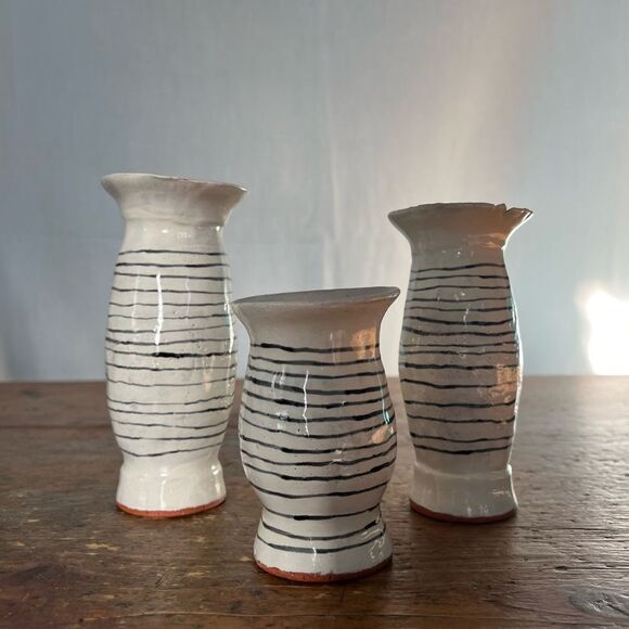 Set of 3 Minimal Boho Mini Vases - Picture 2 of 6